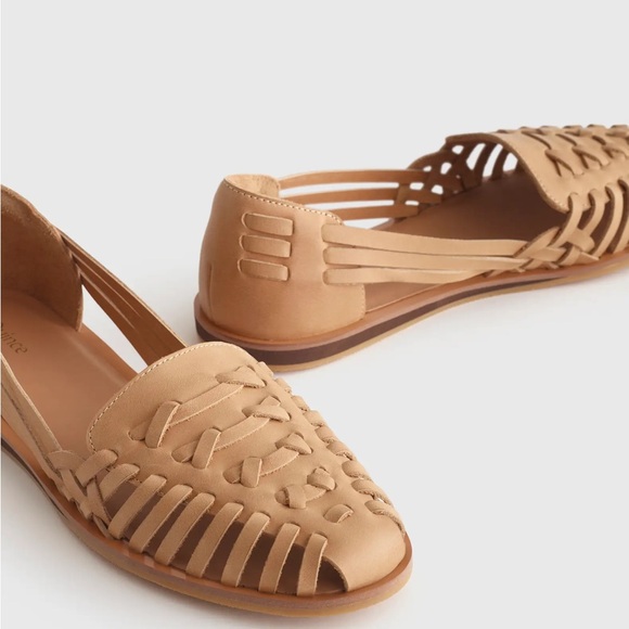 Quince Shoes - 100% Leather Huarache Flat